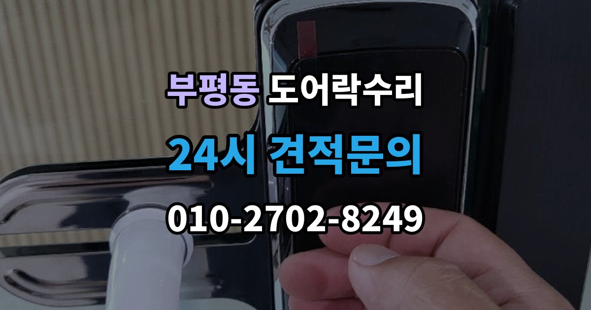 부평동 도어락 수리 출입기록 불일치가 나타나는 원인 정리