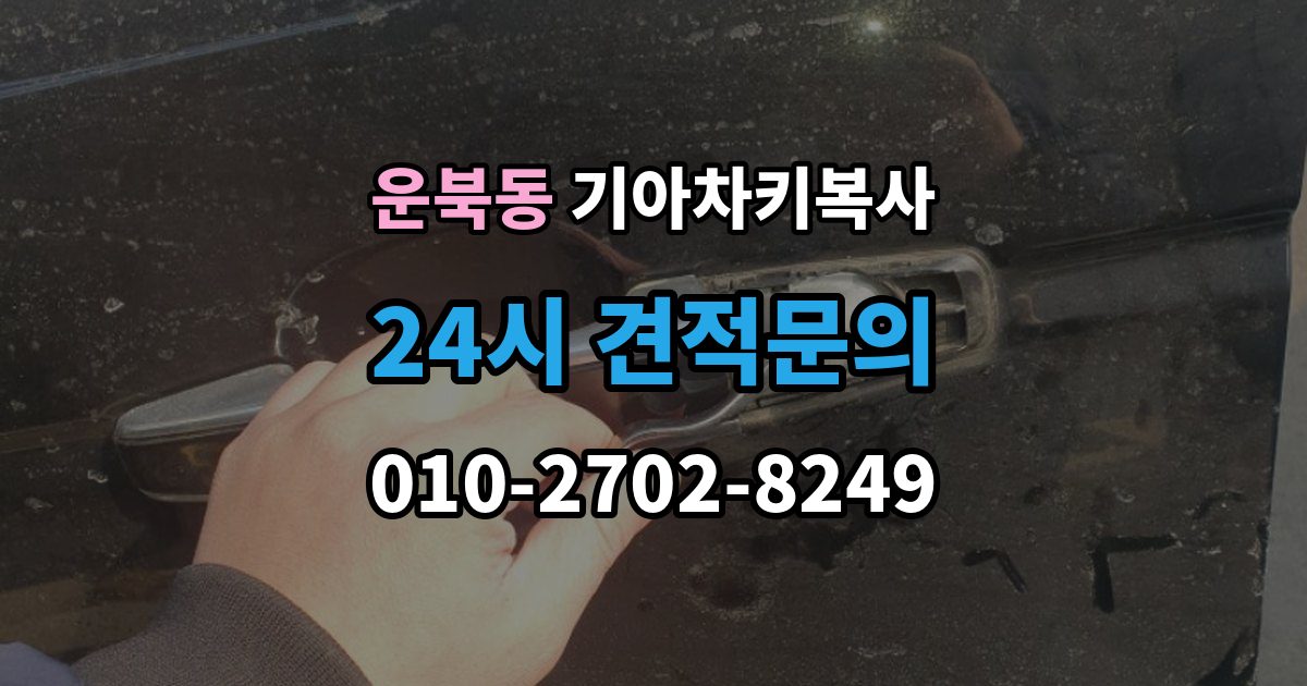 운북동 기아 차키 복사 열쇠 모양이 같아도 작동이 다른 사례들