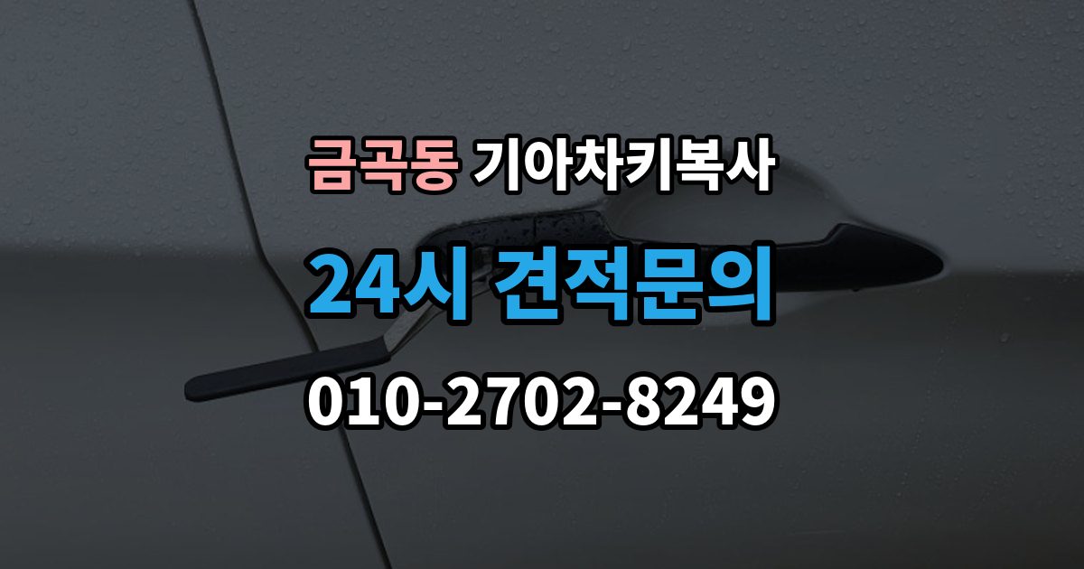 제물포구 금곡동 기아 차키 복사 출동 서비스로 해결되는 긴급 상황