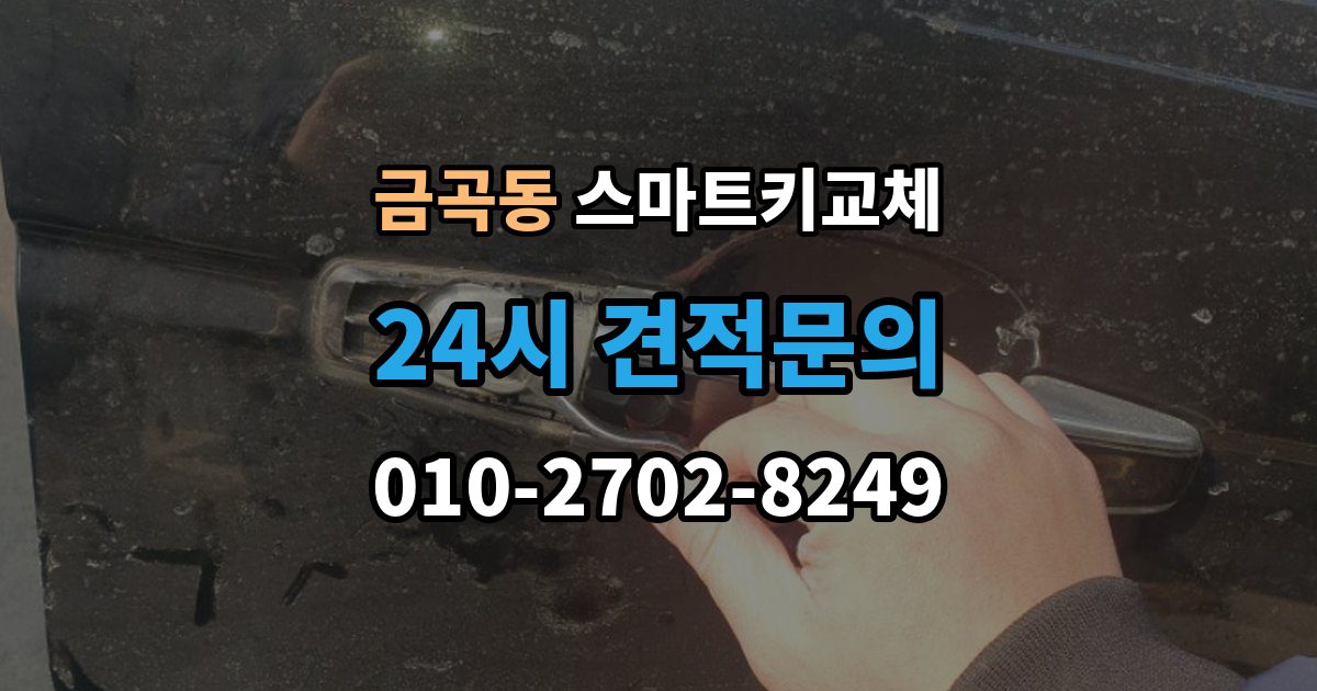 제물포구 금곡동 스마트키 교체 이모빌라이저 연동 상태 확인하는 법