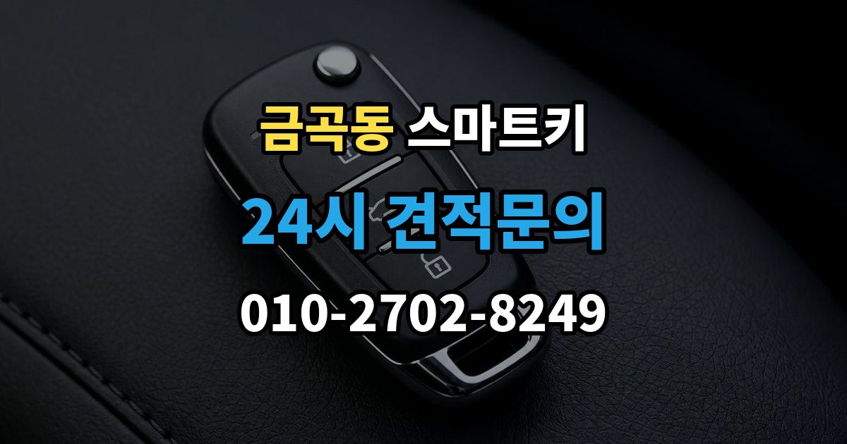 제물포구 금곡동 스마트키 분실 대비로 예비 키를 챙겨두는 방식