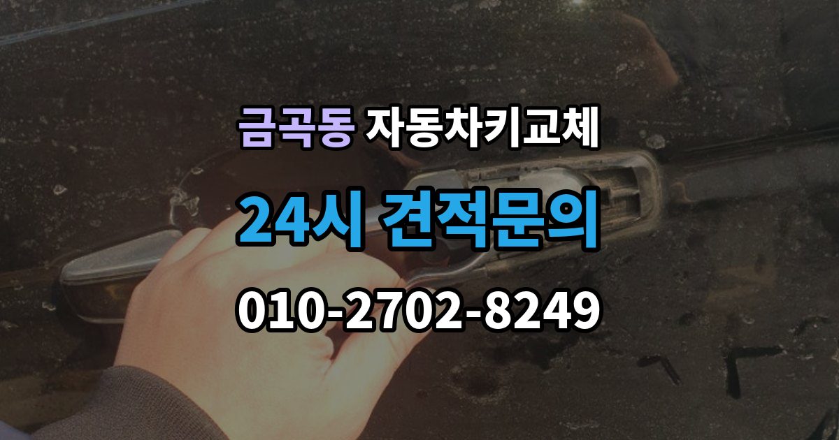 제물포구 금곡동 자동차키 교체 열쇠공 선택할 때 보는 항목