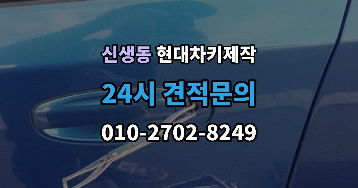 신생동 현대 차키 제작 출장 안내 - 키 번호가 필요한 경우와 확인 방법