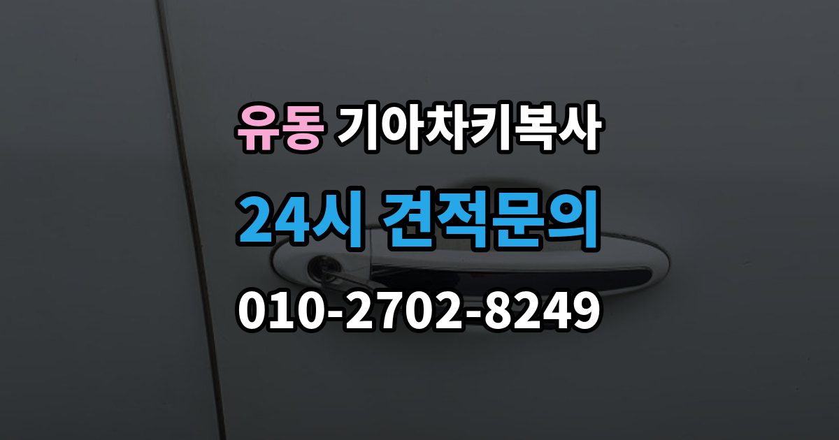 유동 기아 차키 복사 긴급 상황에서 빠르게 진행하는 요령