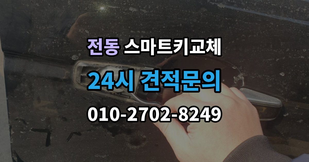 제물포구 전동 스마트키 교체 예비키 없이 남았을 때 이동 수단부터 생각하기