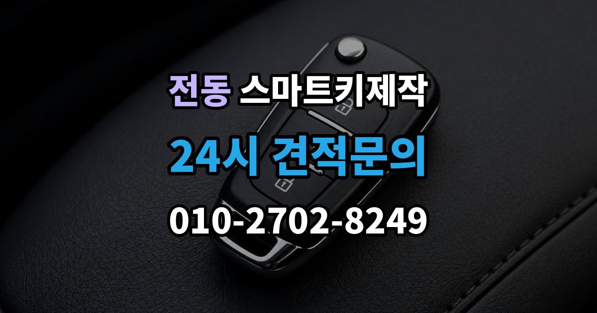 제물포구 전동 스마트키 제작 새 키 등록이 필요한 상황을 구분하는 방법