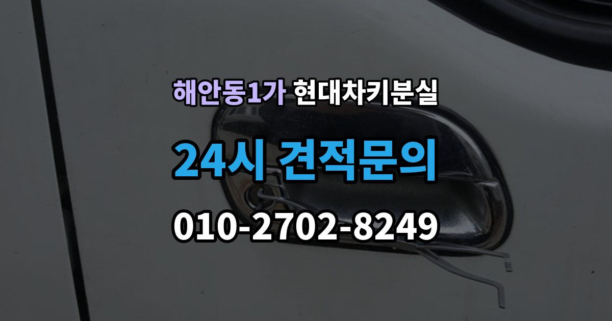 해안동1가 현대 차키 분실 차량 배터리와 키 배터리를 함께 봐야 하는 이유