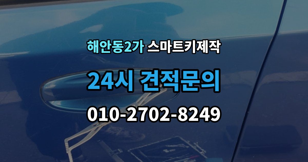해안동2가 스마트키 제작 경고등 점등 시 함께 확인할 항목