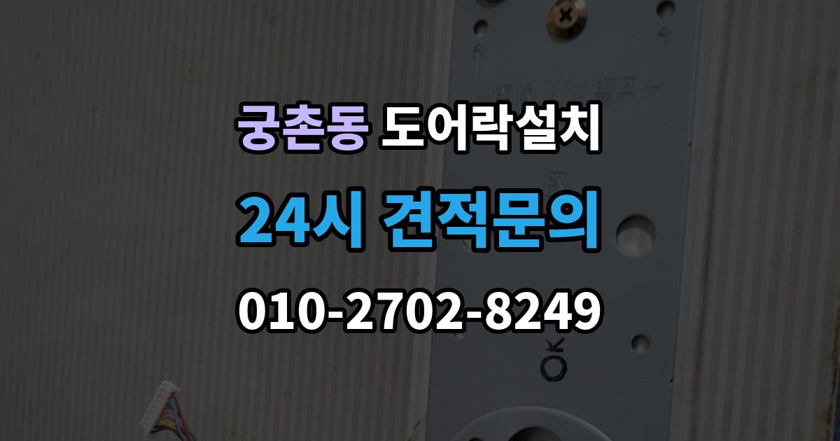 궁촌동 도어락 설치 게스트 출입을 간편하게 만드는 설정